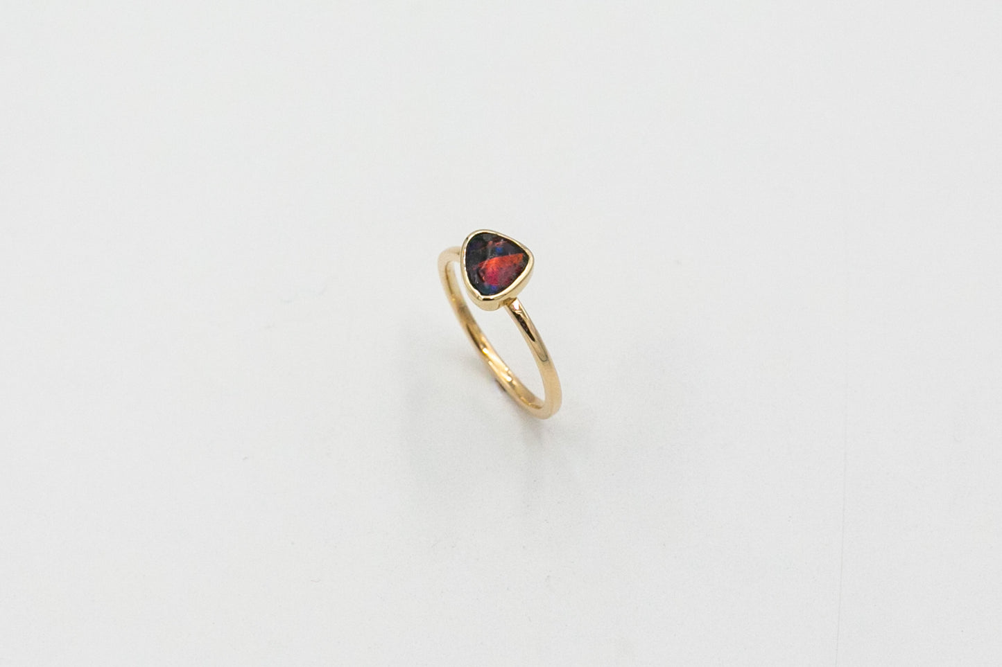 Black Opal Free Form Ring