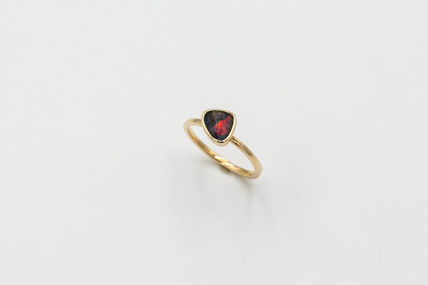 Black Opal Free Form Ring