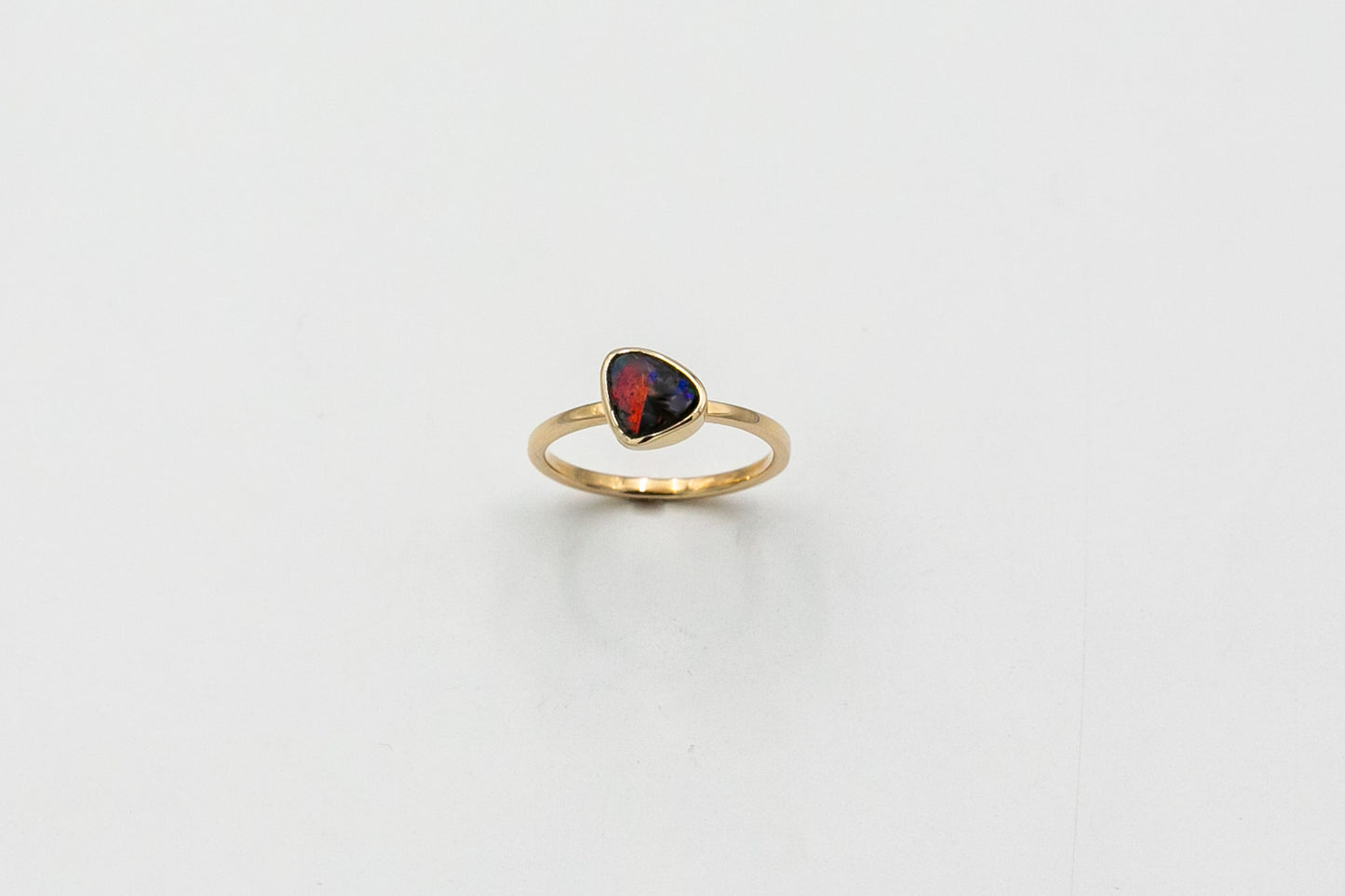 Black Opal Free Form Ring