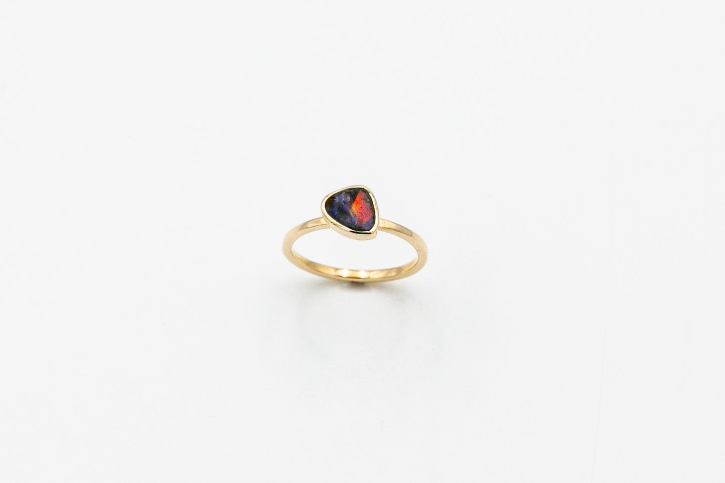 Black Opal Free Form Ring