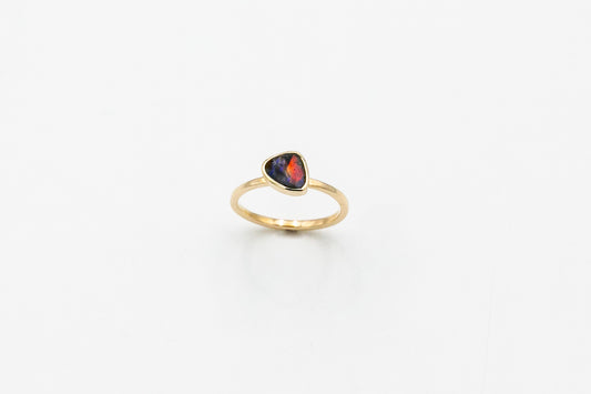 Black Opal Free Form Ring