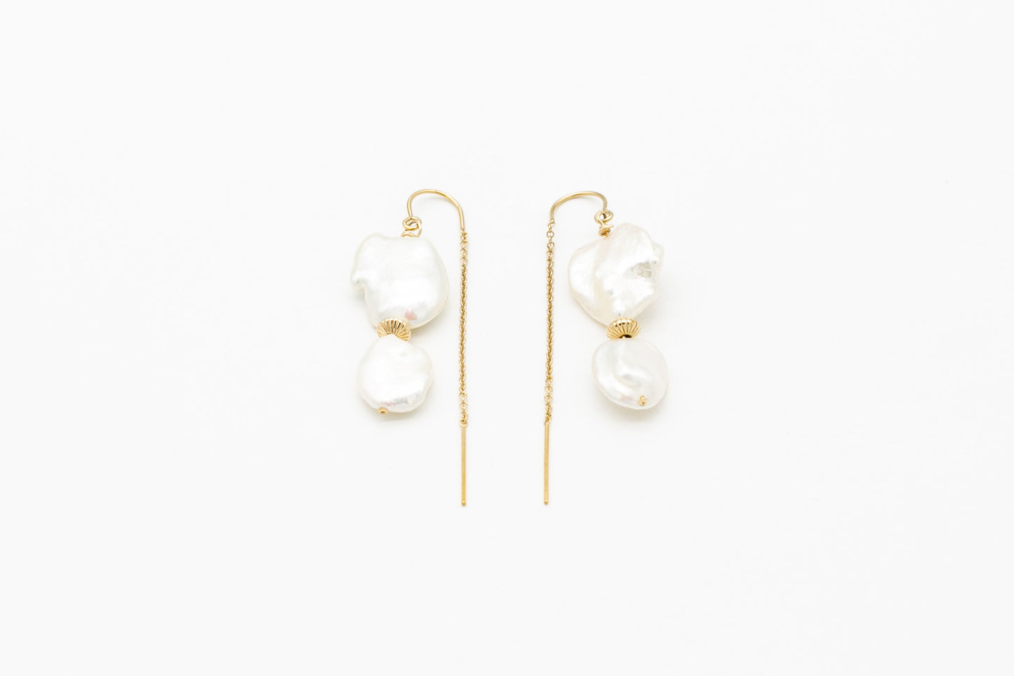 Keshi Pearl Drop Earrings