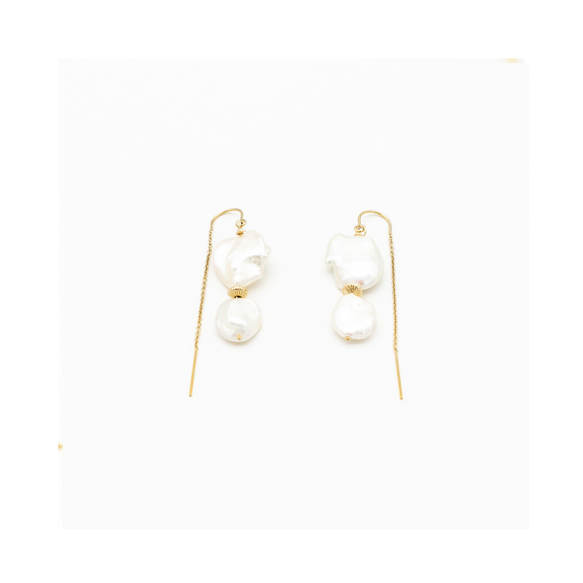 Keshi Pearl Drop Earrings Handcrafted Pania Fine Jewellery 