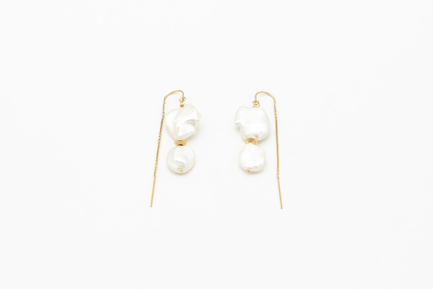 Keshi Pearl Drop Earrings