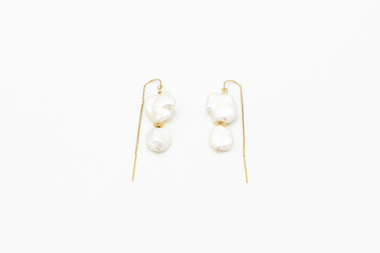 Keshi Pearl Drop Earrings