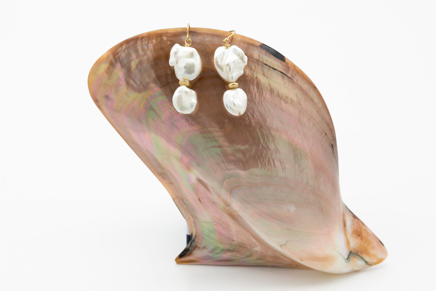 Keshi Pearl Drop Earrings