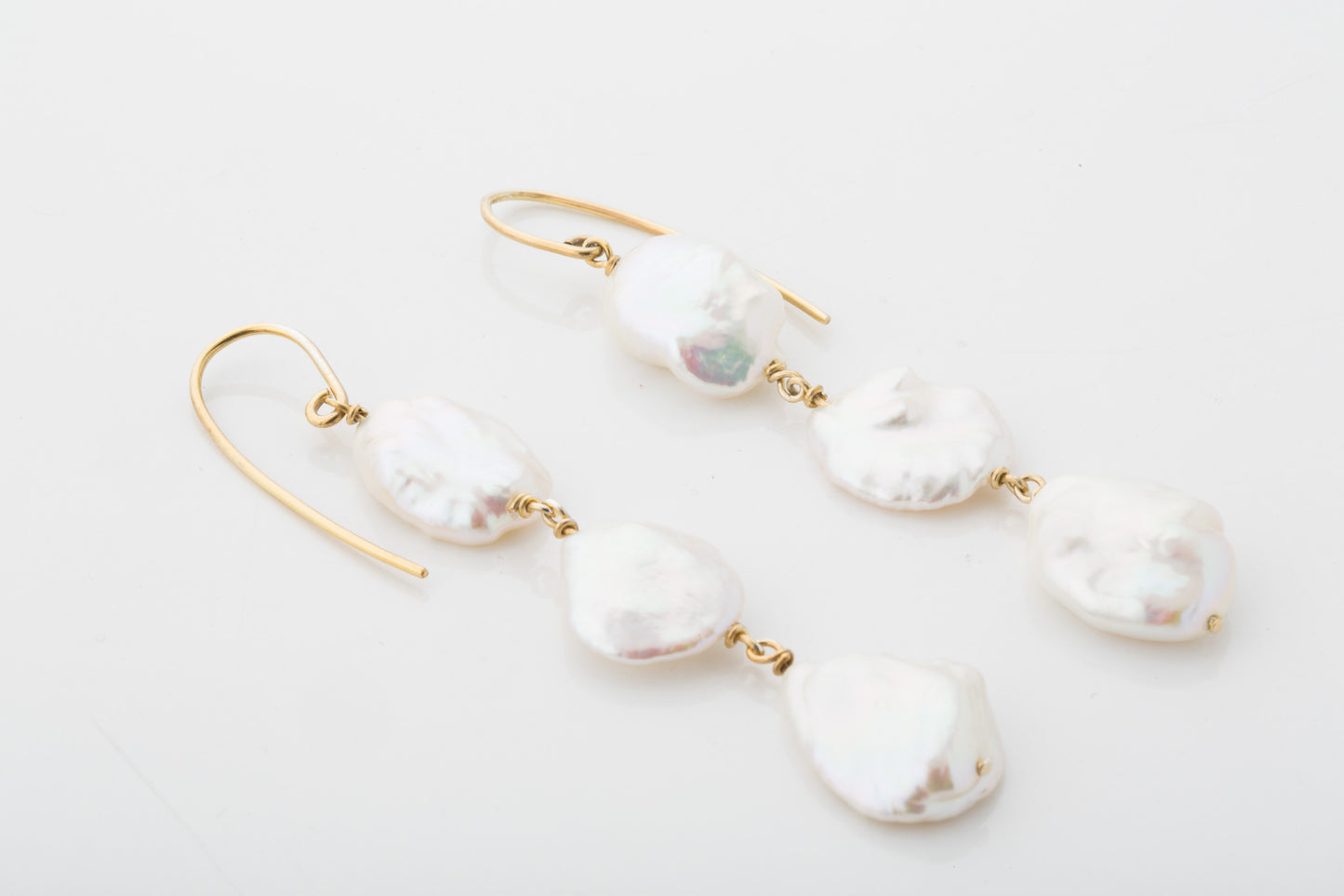 Trio Keshi Drop Earrings