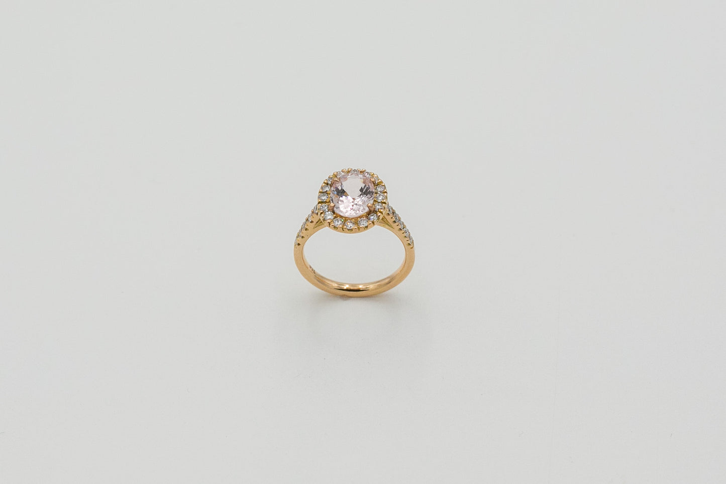 Peony Morganite & Diamond Ring