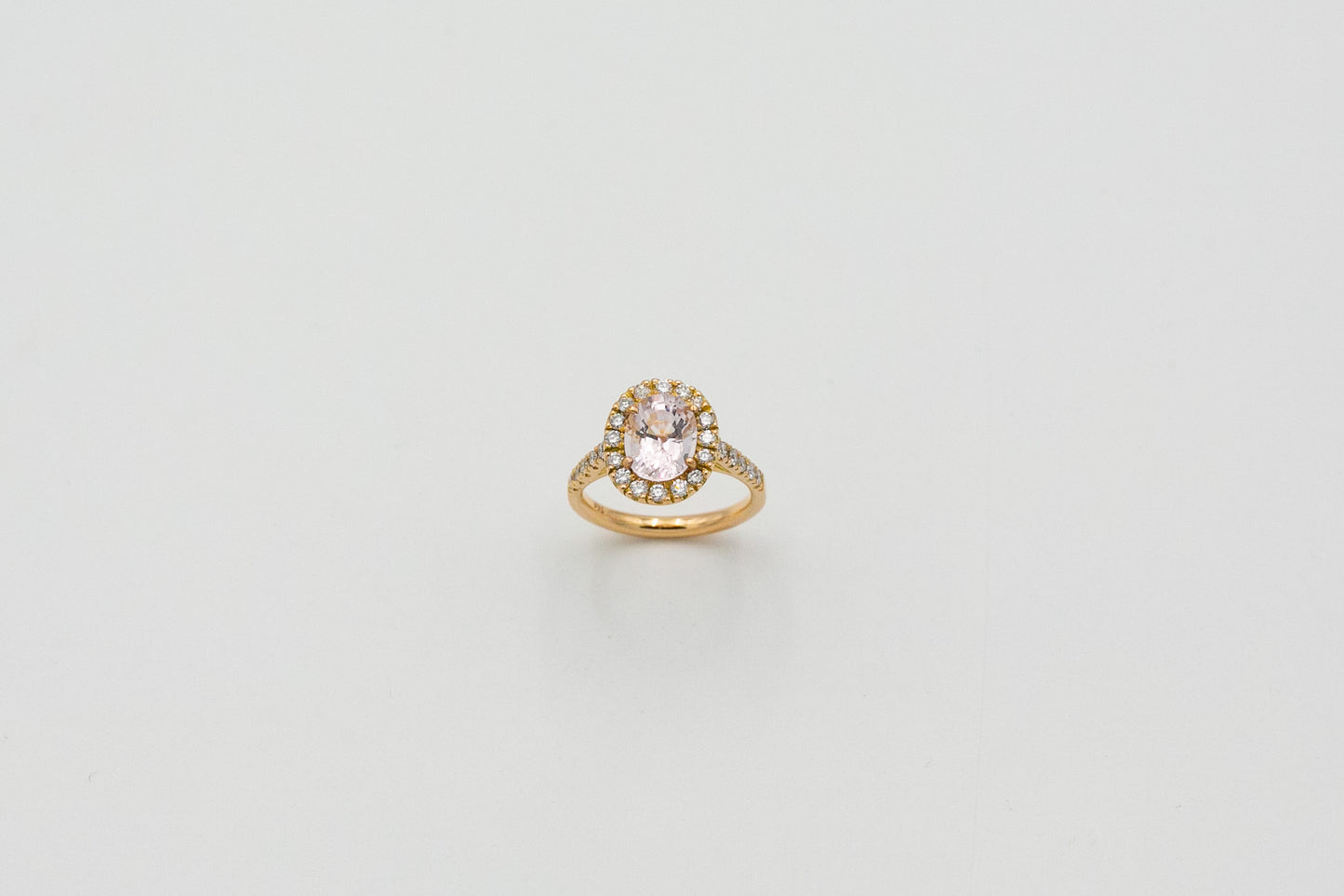 Peony Morganite & Diamond Ring