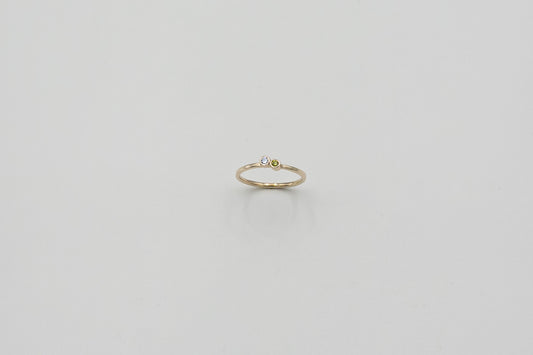 Yellow Diamond Stack Ring