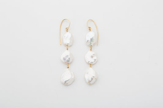 Trio Keshi Drop Earrings